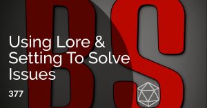 using lore and setting in rpg social media banner